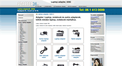 Desktop Screenshot of adapter24.hu